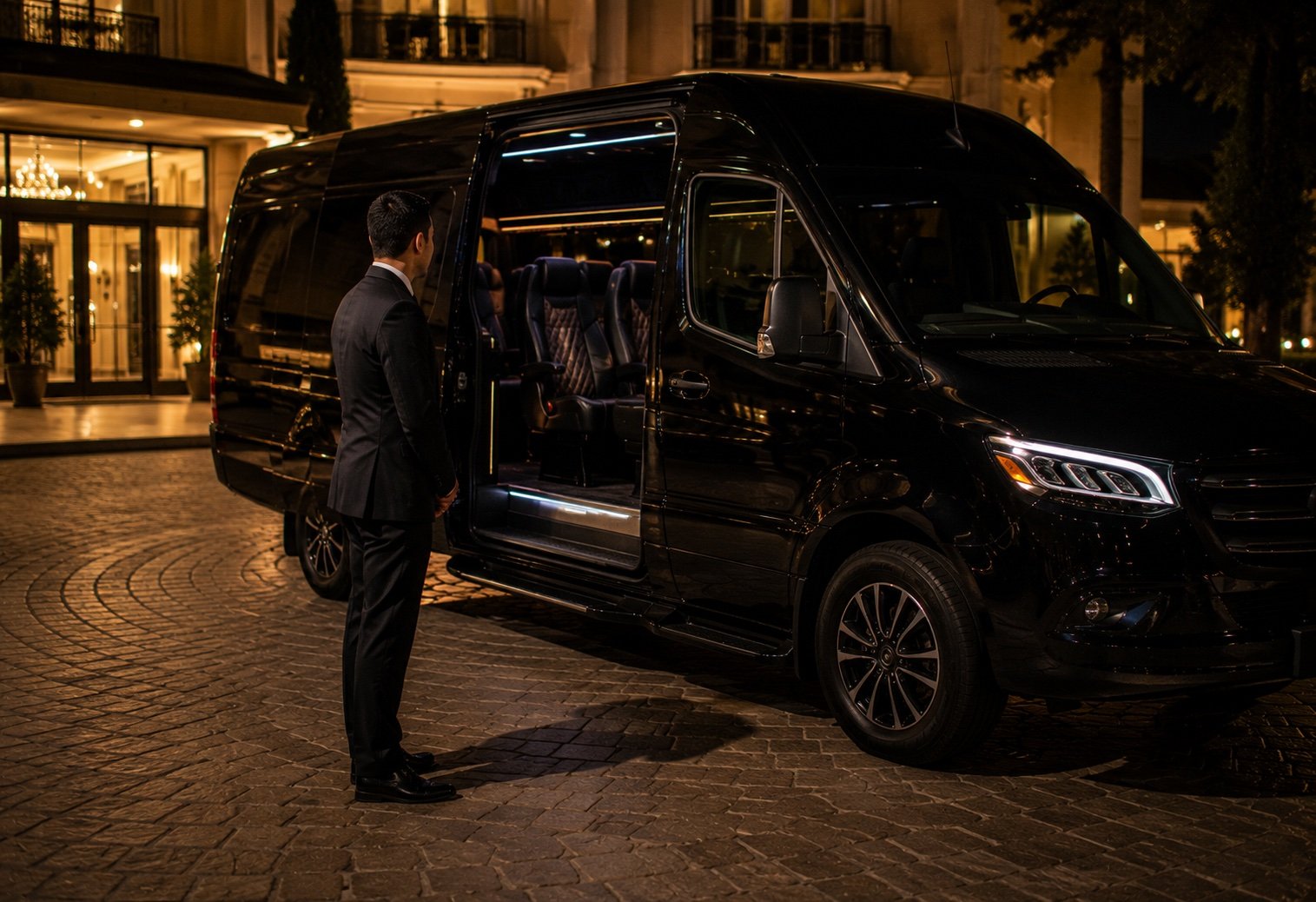 Professional chauffeur ready for Sacramento prom night