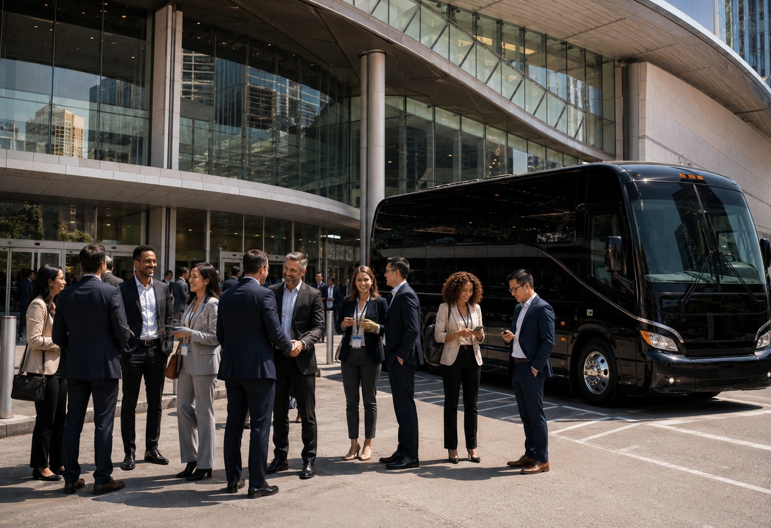 Moscone Center convention shuttles for conferences and corporate events in San Francisco